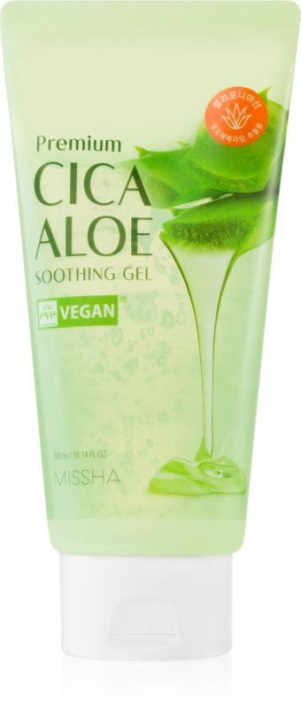 Missha Premium Cica Aloe gel hidratant cu efect de calmare cu aloe vera 300 ml