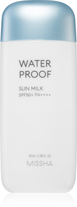 Missha All Around Safe Block Waterproof Sun Milk lapte de corp pentru soare rezistent la apa SPF 50+ 70 ml