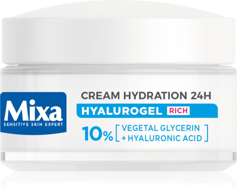 Mixa Hyalurogel Rich crema de zi intens hidratanta cu acid hialuronic 50 ml