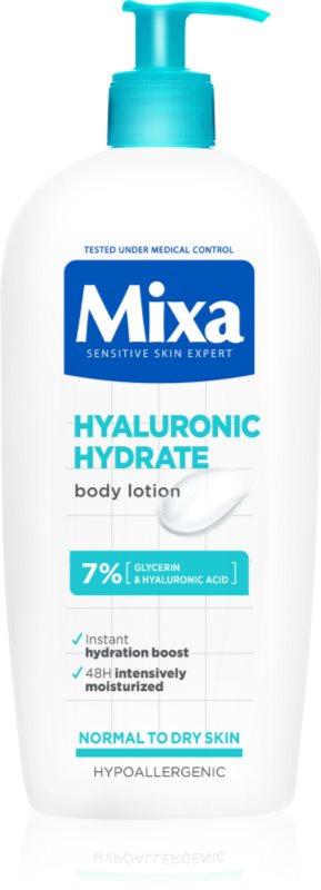 Mixa Hyalurogel Lotiune de corp intensiv hidratanta pentru piele uscata si sensibila 400 ml