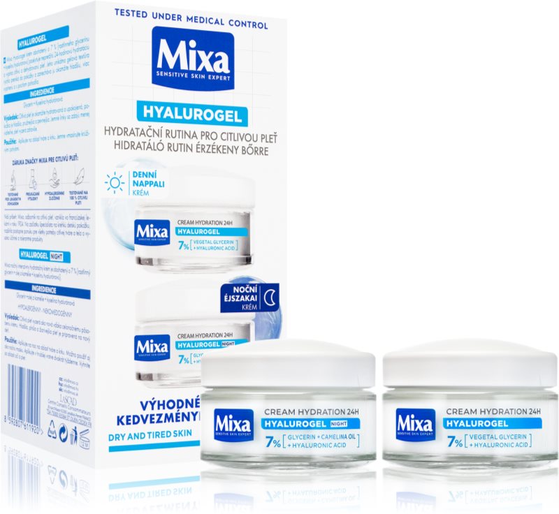 Mixa Hyalurogel set pentru o hidratare intensa 2x50 ml