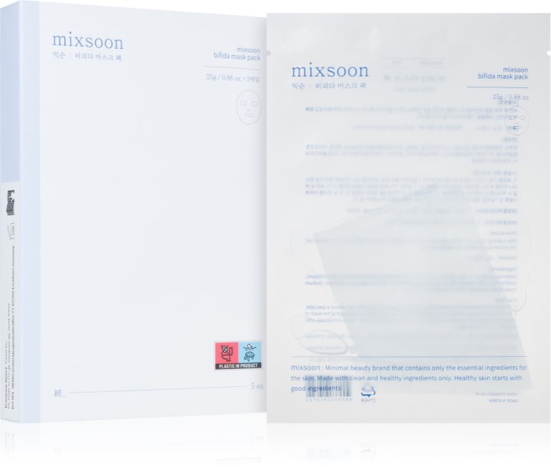 mixsoon Bifida mască textilă hidratantă cu probiotice 5x25 g