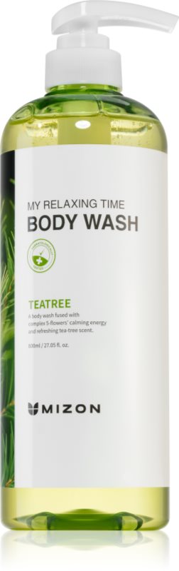 Mizon My Relaxing Time Tea Tree gel de dus revigorant pentru pielea problematică și grasă 800 ml