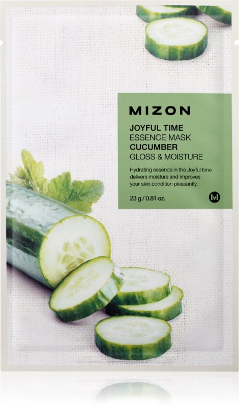 Mizon Joyful Time Cucumber Mască textilă cu efect de iluminare și hidratare 23 g