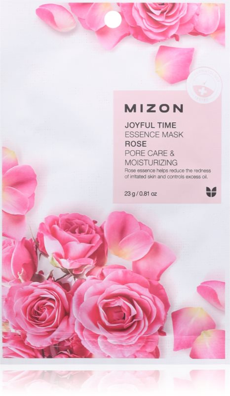 Mizon Joyful Time Rose mască textilă hidratantă pentru micsorarea porilor 23 g