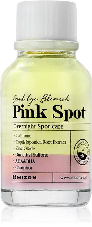 Mizon Good Bye Blemish Pink Spot ser local cu pudră impotriva acneei 19 ml
