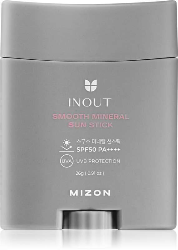 Mizon Inout Smooth Mineral Sun Stick crema de minerale pentru fata si zone sensibile stick SPF 50+ 26 g
