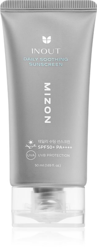 Mizon Inout Daily Soothing Sunscreen lichid protector ultra ușor cu efect calmant SPF 50+ 50 ml