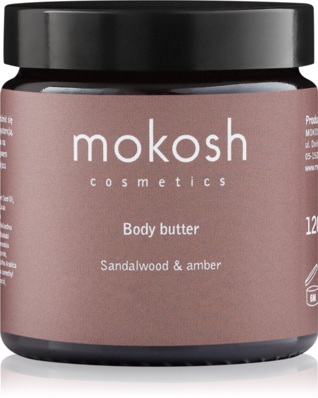 Mokosh Sandalwood & Amber unt pentru corp, hranitor 120 ml