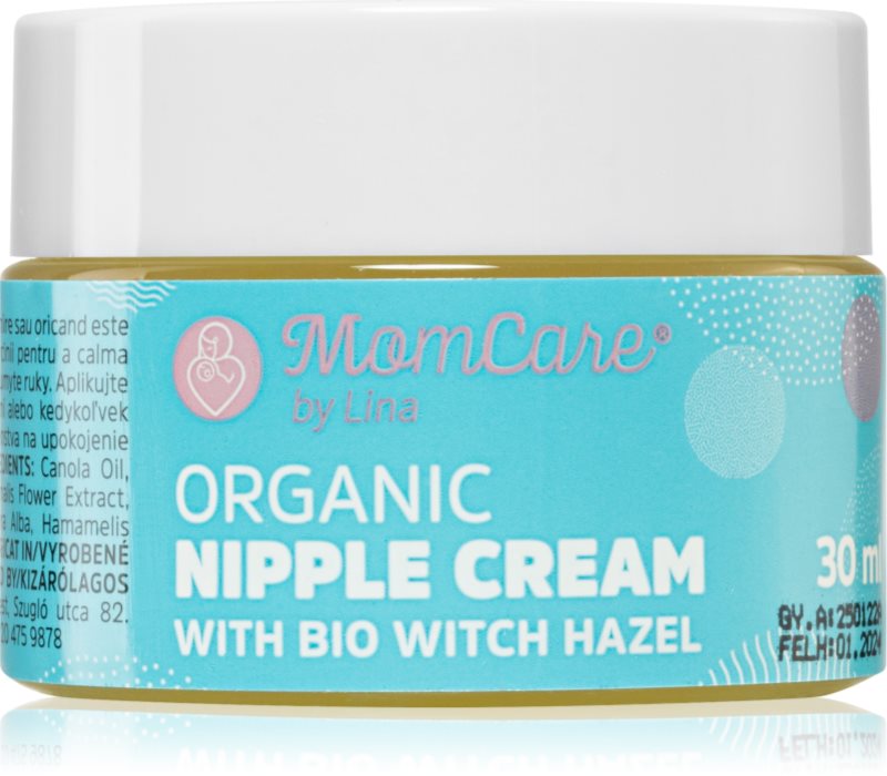 MomCare by Lina Organic Nipple Cream crema pentru mameloane 30 ml
