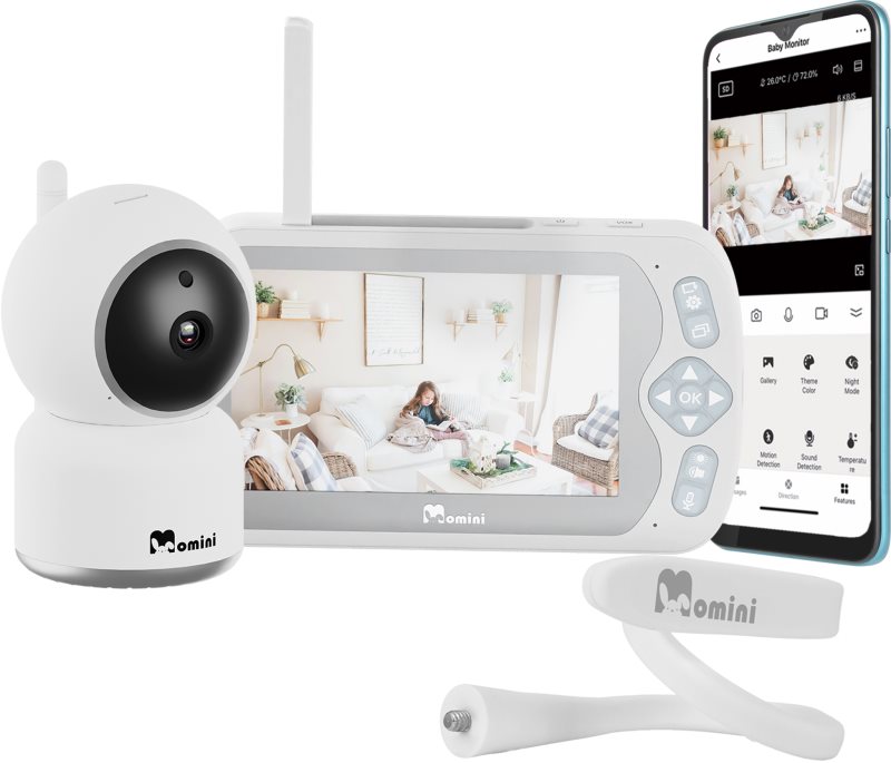 Momini BlissEye Baby monitor audio digital pentru bebeluși 1 buc
