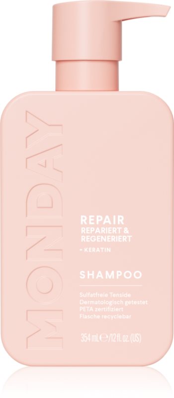 MONDAY Repair șampon regenerator pentru păr uscat și deteriorat 354 ml