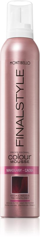 Montibello FINALESTYLE Color mousse vopsea de par sub forma de spuma pentru a evidentia culoarea parului Mahogany - Caoba 320 ml
