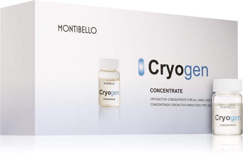 Montibello Cryogen Concentrate tratament pentru stimularea creșterii părului și anti-cădere cu aplicator 10x7 ml