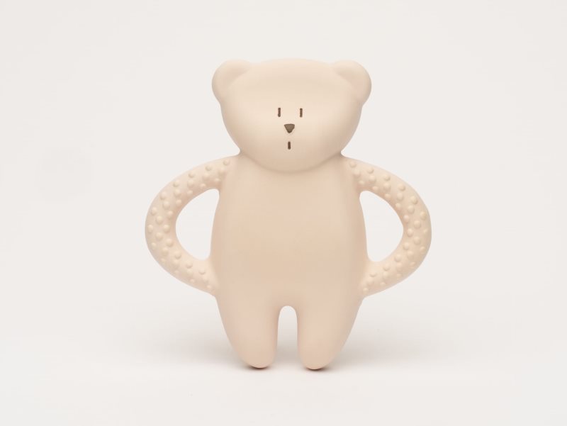Moonie Natural Teether Rose jucărie pentru dentiție 1 buc