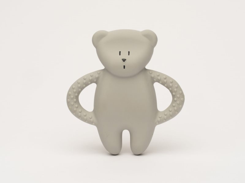 Moonie Natural Teether Grey jucărie pentru dentiție 1 buc