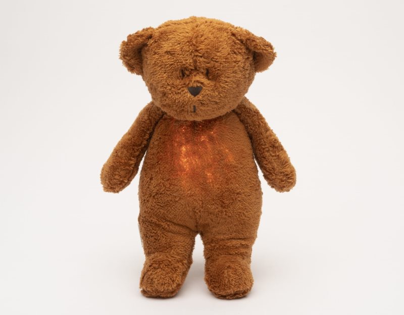 Moonie The Humming Friend 2.0 Organic Caramel jucărie de adormit cu melodie 1 buc