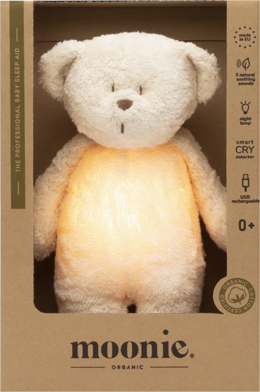 Moonie Bear 2.0 Organic Polar jucărie de adormit cu melodie 1 buc