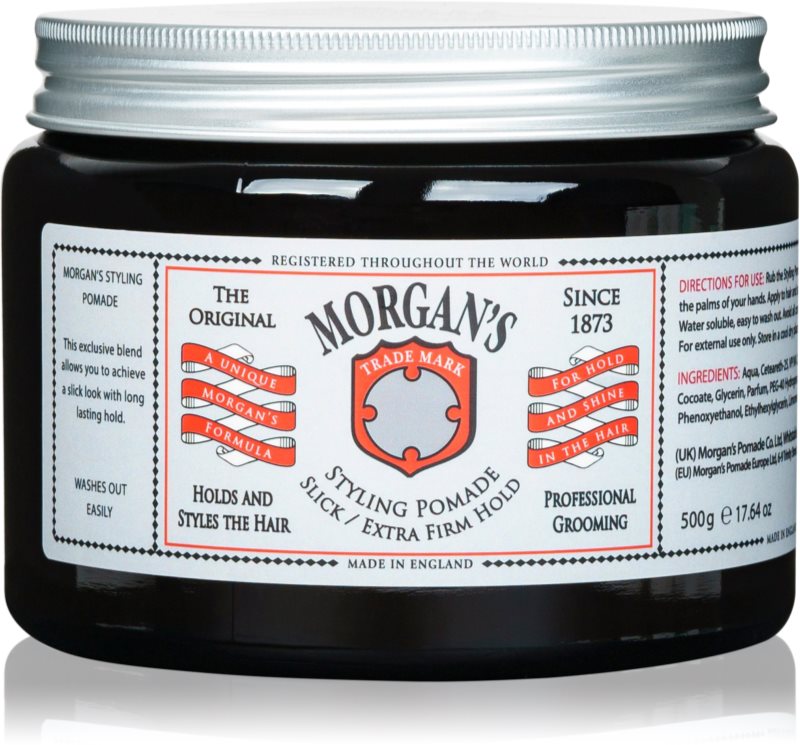 Morgan's Styling Pomade Slick and Extra Firm Hold alifie pentru par cu fixare foarte puternica 500 ml