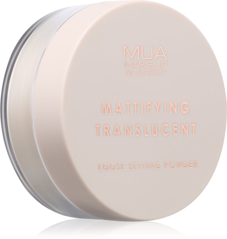MUA Makeup Academy Matte pudra pulbere transparentă pentru un aspect mat 16 g