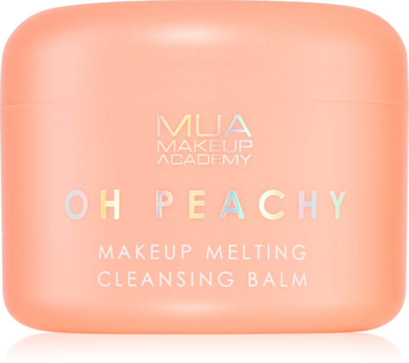 MUA Makeup Academy Oh Peachy balsam demachiant cu ulei cu arome de piersici 70 g