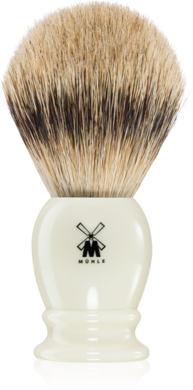 Mühle CLASSIC Silvertip Badger Faux Ivory pamatuf pentru ras din par de bursuc Large 1 buc