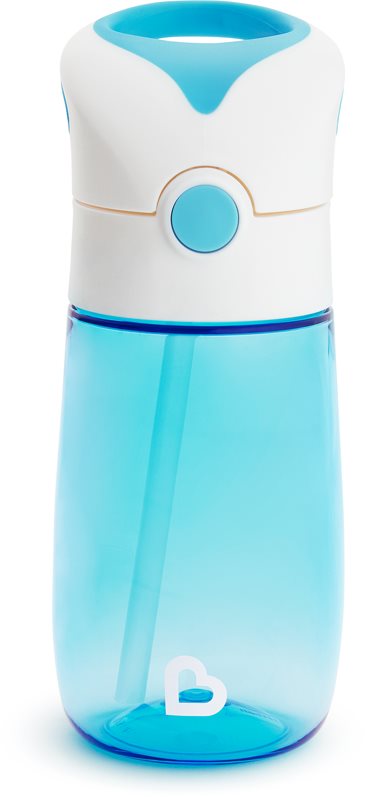 Munchkin Flip & Go ceasca cu pai 18 m+ Blue 355 ml