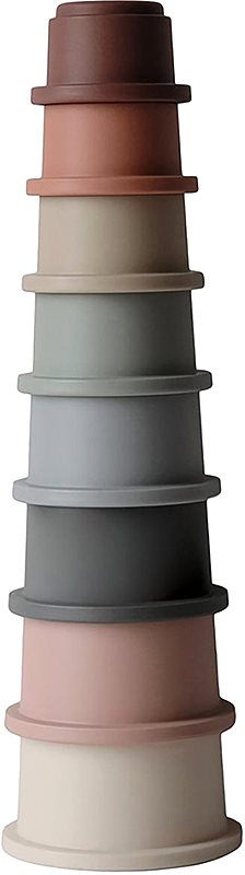 Mushie Stacking Cups Toy jucarie 3 in 1 Original 8 buc