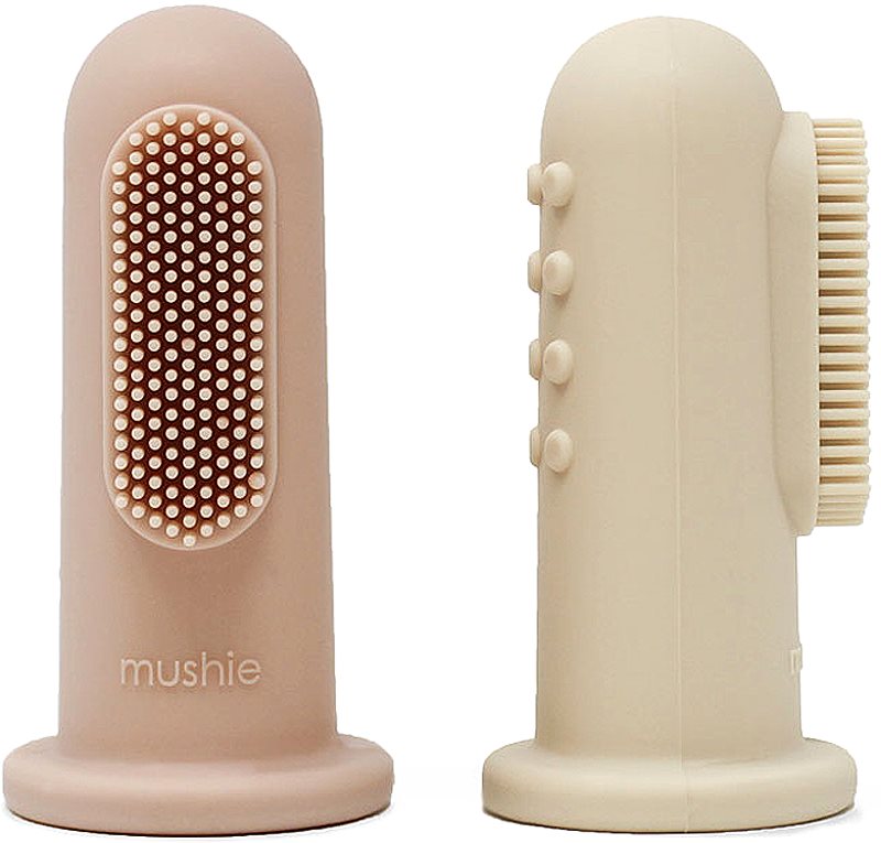 Mushie Finger Toothbrush periuta de dinti pentru deget pentru copii