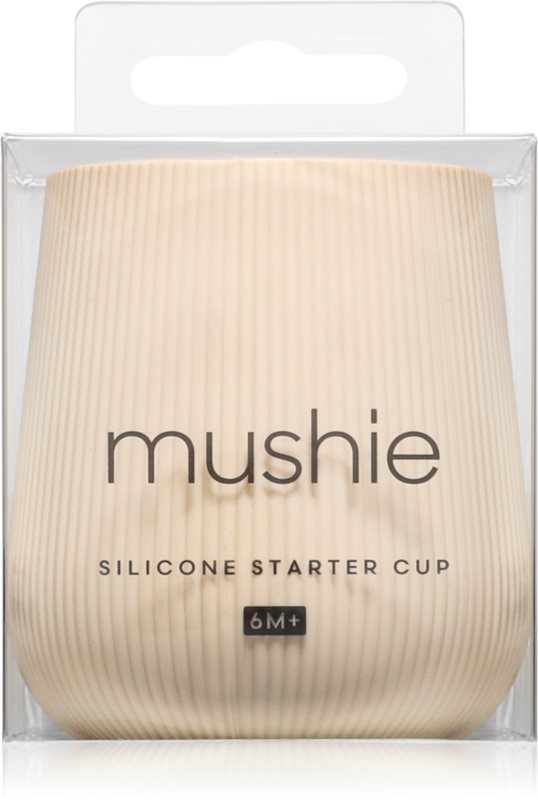 Mushie Starter Training Cup cană pentru antrenament Shifting Sand 6m+ 1 buc
