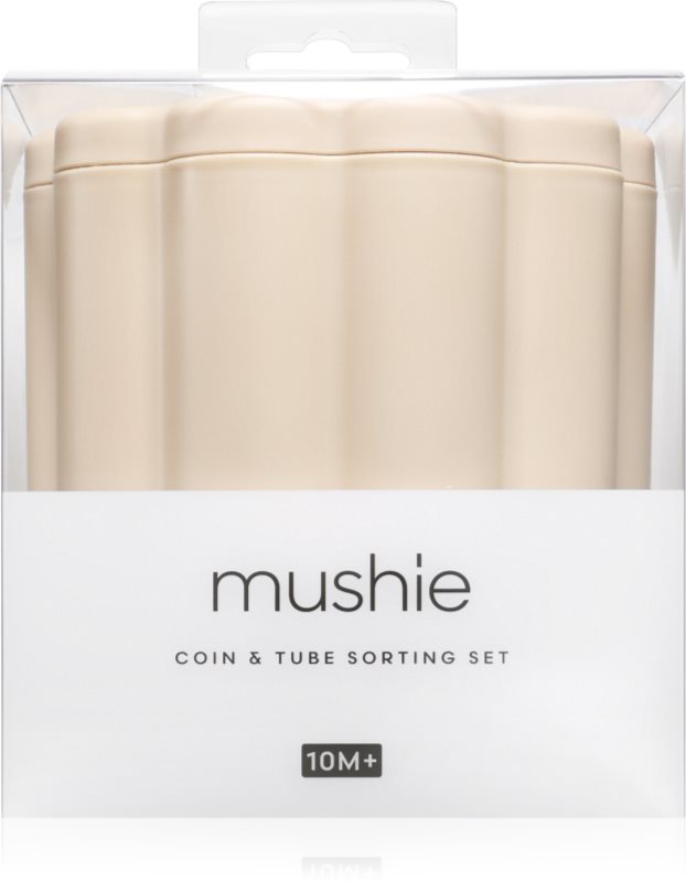 Mushie Coin & Tube Sorting Set joc de sortare 10m+ 1 buc