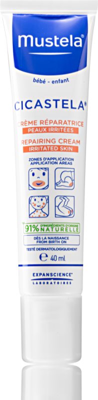 Mustela Bébé Cicastela crema cu efect de reparare pentru nou-nascuti si copii 40 ml