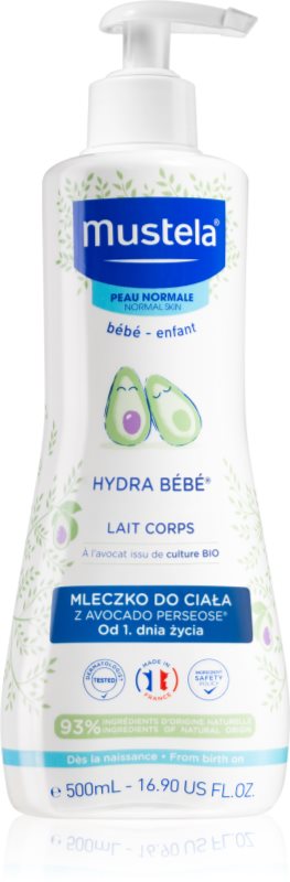 Mustela Bébé Hydra Bébé loțiune de corp hidratantă pentru pielea bebelusului