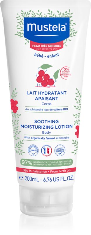 Mustela Bébé lapte de corp calmant pentru nou-nascuti si copii 200 ml