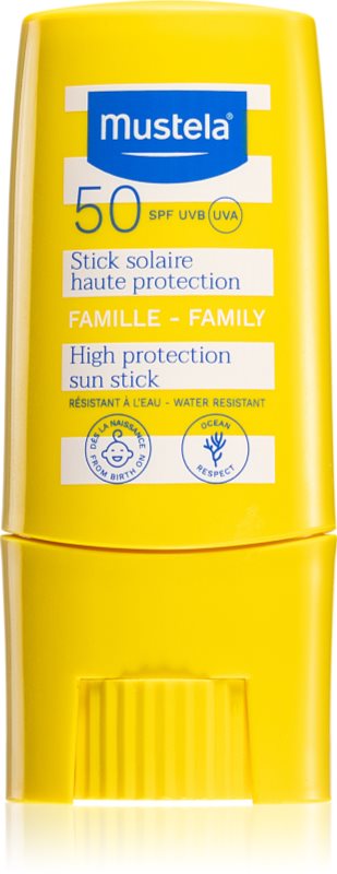 Mustela Sun High Protection Sun Stick stick plaja SPF 50 9 ml