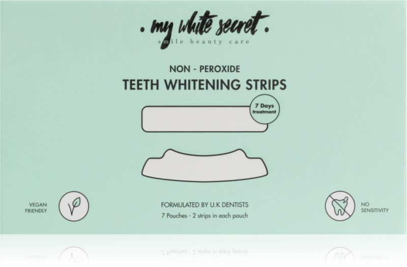 My White Secret Non - Peroxide Teeth Whitenings Strips benzi pentru ablirea dintilor pentru dinti 7 buc