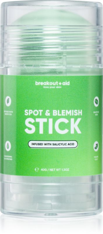 breakout + aid Spot & Blemish Stick masca faciala din caolin pentru pielea problematica 40 g