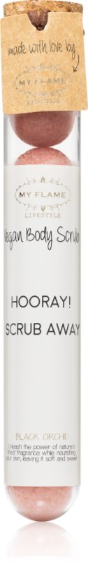My Flame Black Orchid Hooray! Scrub Away exfoliant pentru corp 7x0.2 g