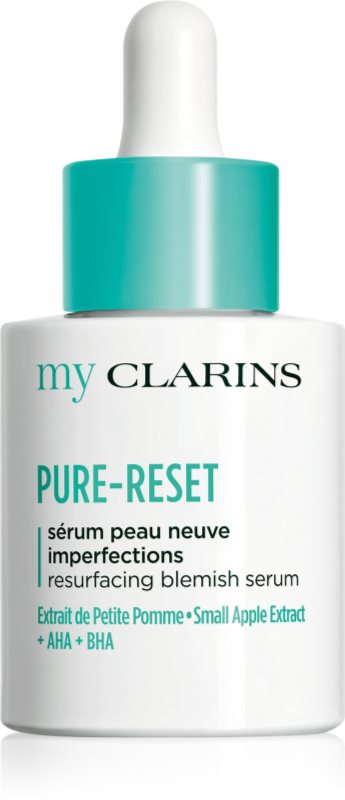 Clarins My Clarins Pure-Reset Resurfacing Blemish Serum ser revigorant pentru tenul gras, predispus la acnee 30 ml