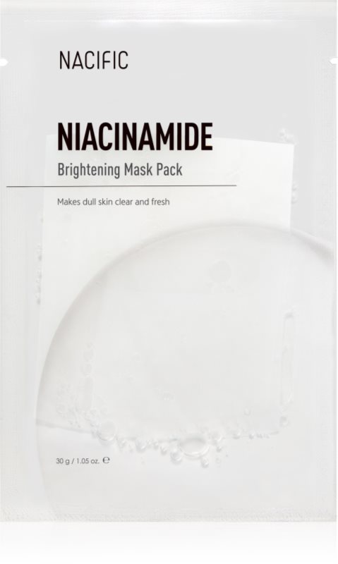 Nacific Niacinamide Brightening Mask Pack mască textilă iluminatoare anti-imbatranire 1 buc