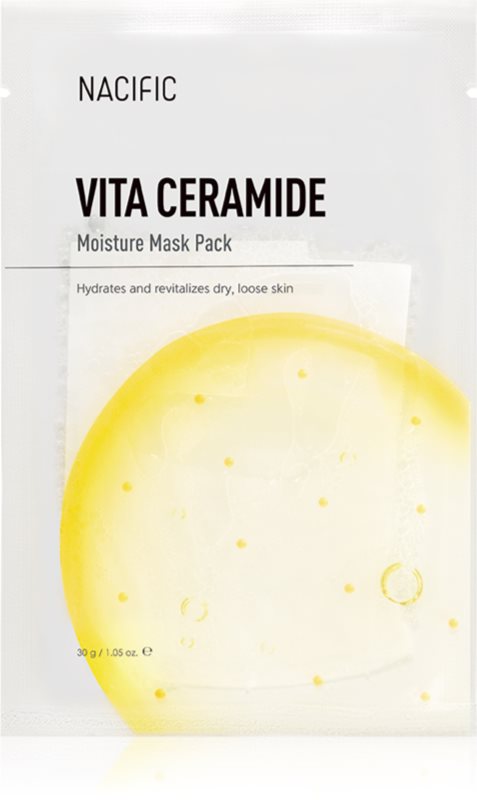 Nacific Vita Ceramide Moisture Mask Pack masca pentru albirea tenului cu efect de hidratare 1 buc