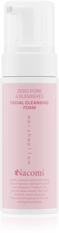 Nacomi Zero Pore & Blemishes spuma de curatat Marshmallow 150 ml