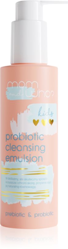 Nacomi Mom & Who Kids emulsie pentru curatare cu probiotice pentru copii 150 ml