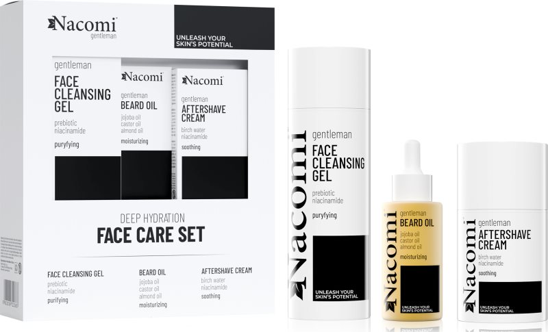 Nacomi Gentleman set cadou faciale pentru bărbați