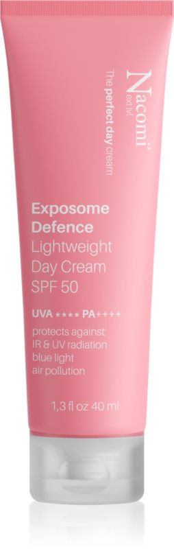 Nacomi Next Level Exposome defence crema de zi usoara SPF 50 40 ml