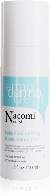 Nacomi Next Level Dermo tonic hidratant pentru echilibrarea pH-ului pielii 100 ml