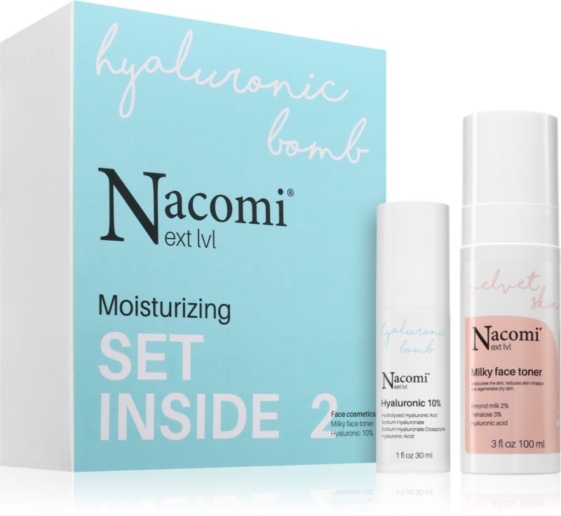 Nacomi Next Level Moisturizing set cadou pentru hidratare si stralucire