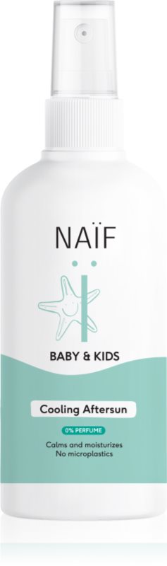 Naif Baby & Kids Cooling Aftersun spray pentru dupa bronzat pentru bebeluși și copii mici fără parfum 175 ml