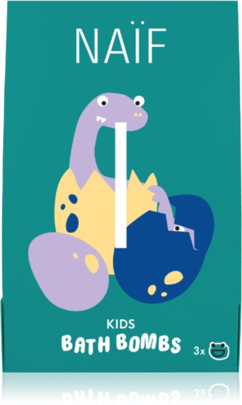 Naif Kids Bath Bombs bombă de baie pentru copii 3x40 g