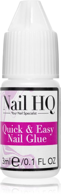 Nail HQ Quick & Easy Nail Glue adeziv pentru unghii 3 ml
